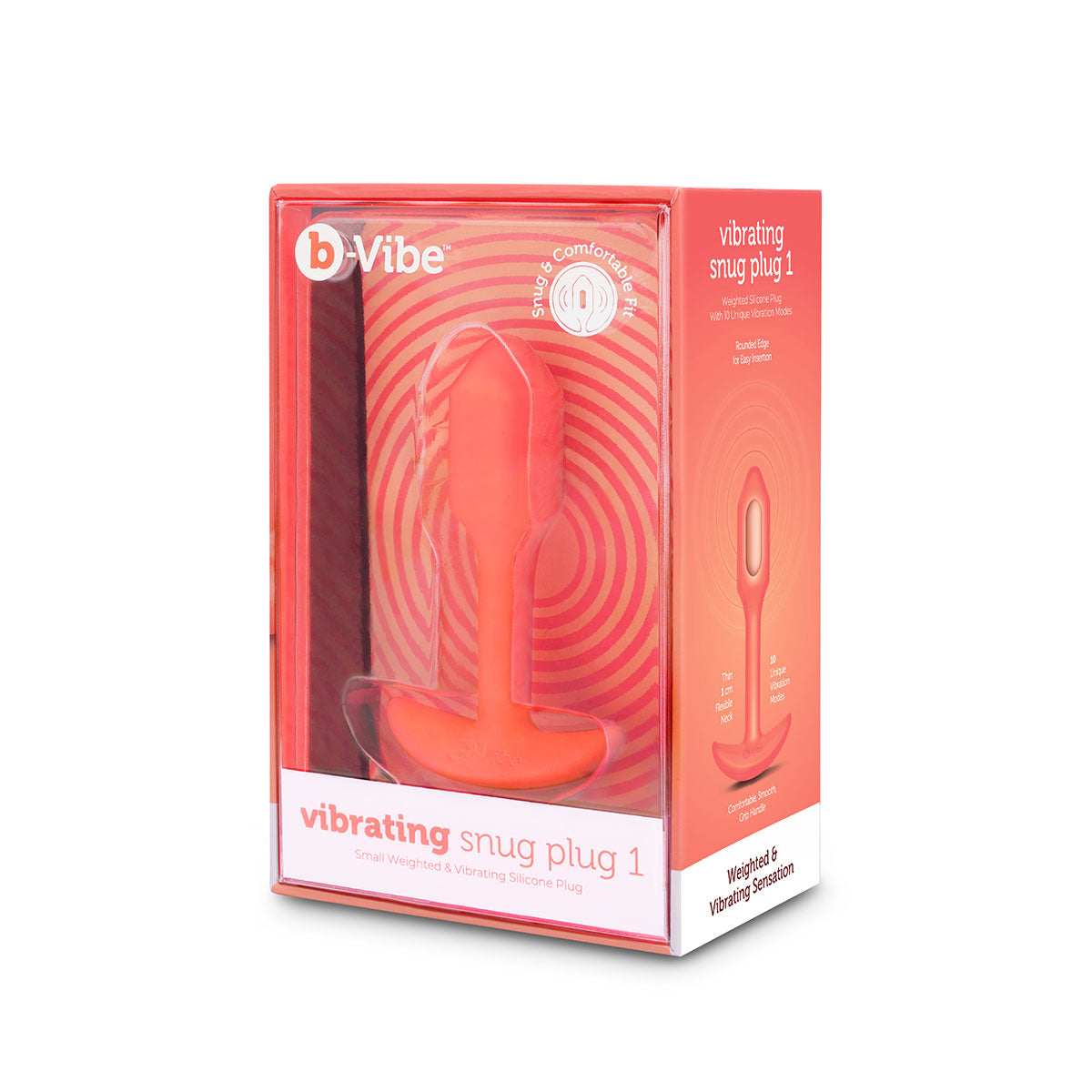 COTR | B-Vibe Vibrating Snug Plug 1 Orange