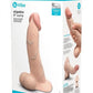 COTR | B-Vibe Slipskin Realistic Silicone Dildo - 9" Curved Cream