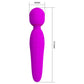 Pretty Love Curtis Wand Massager Vibrator with Rabbit Ears for Clitoris Stimulation