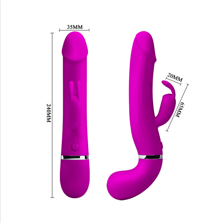 Pretty Love Henry Squirting Rabbit Vibrator Purple