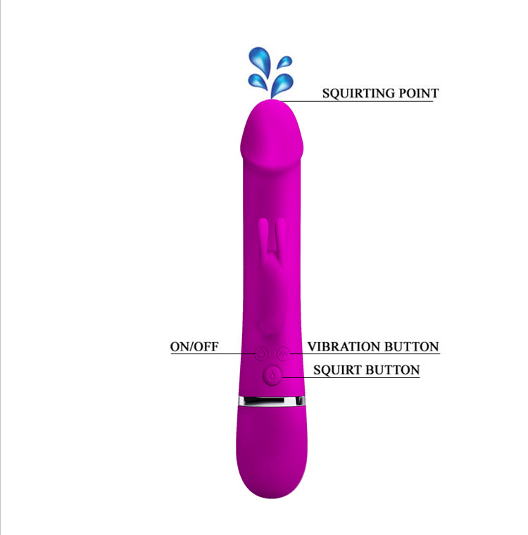 Pretty Love Henry Squirting Rabbit Vibrator Purple