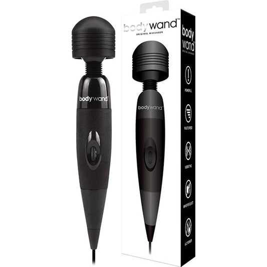 Bodywand Original Black Mains Powered Massage Wand Vibrator