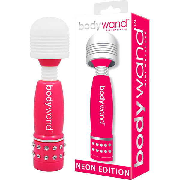 Bodywand Mini Massager Neon Edition - Neon Pink Mini Massage Wand Vibrator