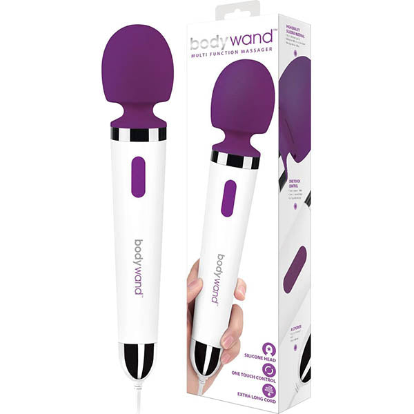 Bodywand Multi Function White/Purple Mains Powered Massager Wand Vibrator