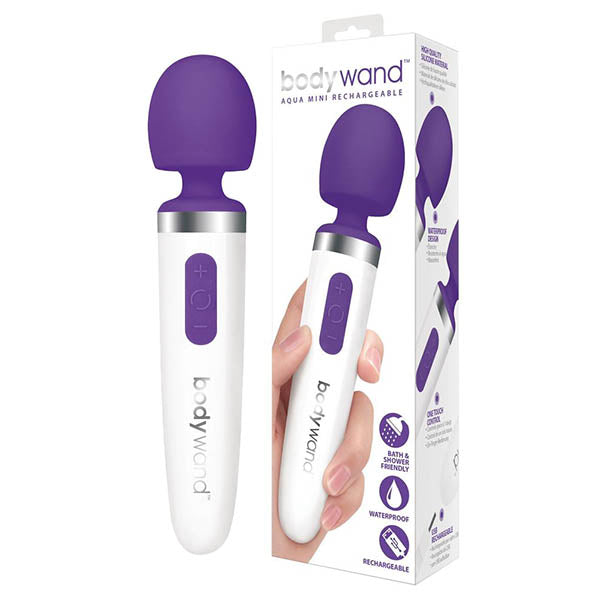 Bodywand Aqua Mini Rechargeable Purple USB Rechargeable Massager Wand Vibrator