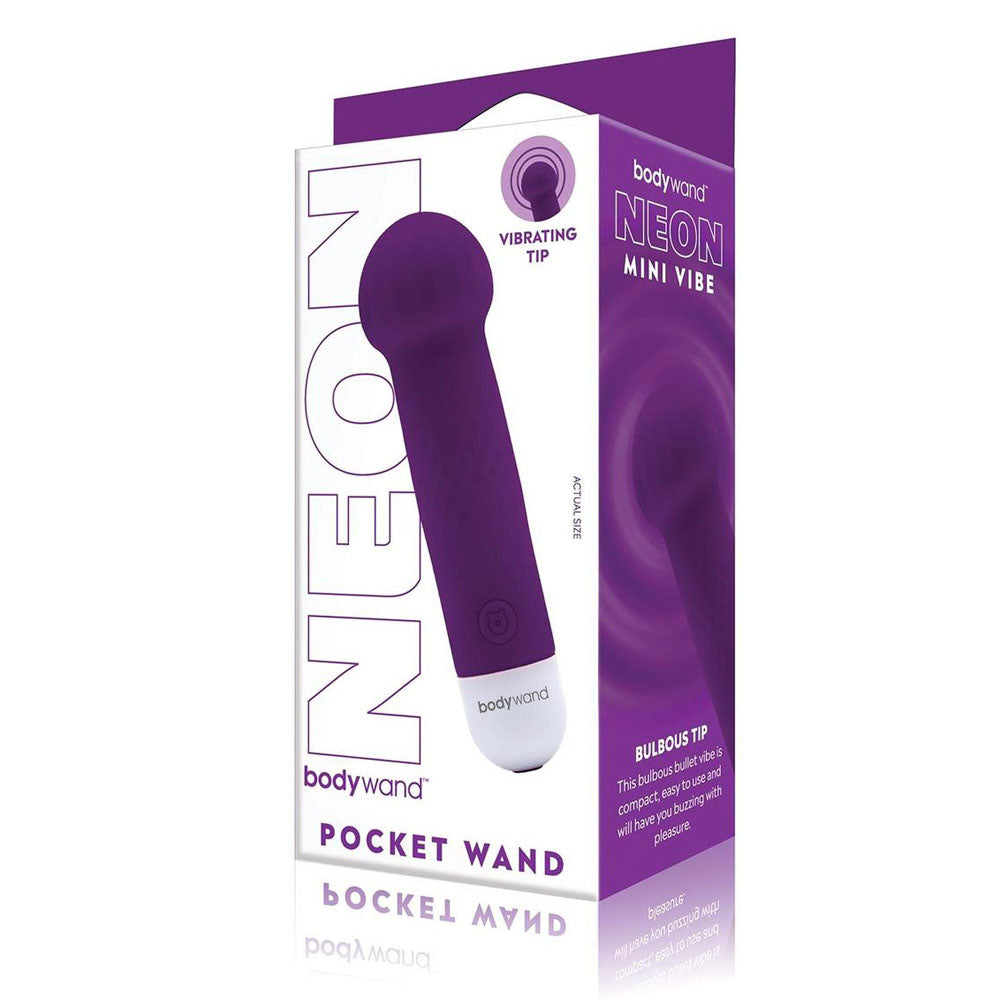 Bodywand Neon Mini Pocket Wand - Neon 12cm USB Rechargeable Mini Wand Vibrator