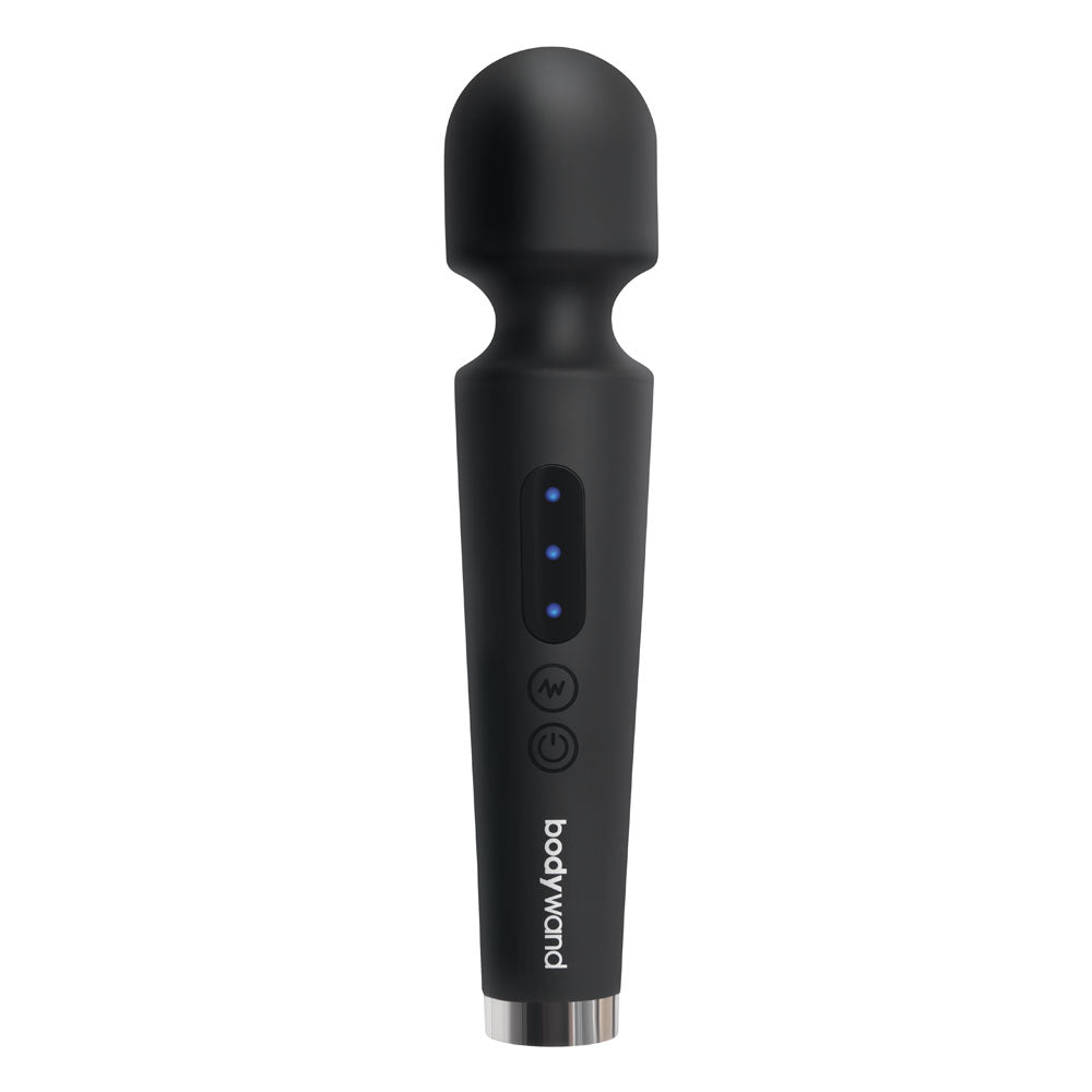 Bodywand 8" Power Wand Black 20.3cm USB Rechargeable Massager Wand Vibrator