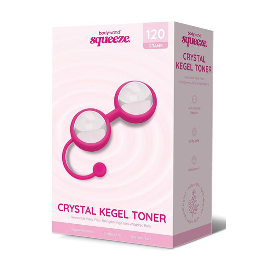 Bodywand Squeeze Crystal Kegel Toner - Coloured Weighted Kegel Balls Set