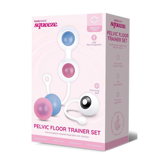 Bodywand Squeeze Pelvic Floor Trainer Set - Vibrating Weighted Vibrating Kegel Set