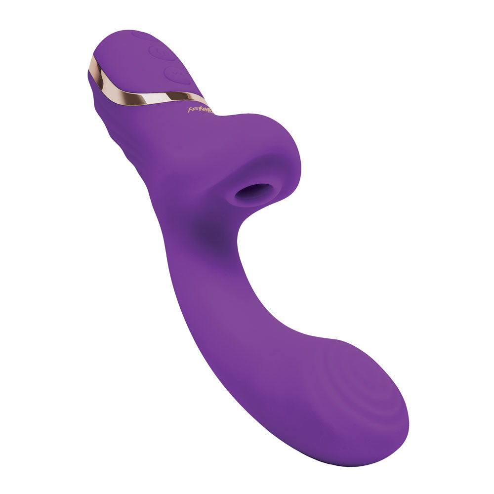 Bodywand G-Play Dual Stimulator Squirt Trainer Rabbit Vibrator w Air Pulsation