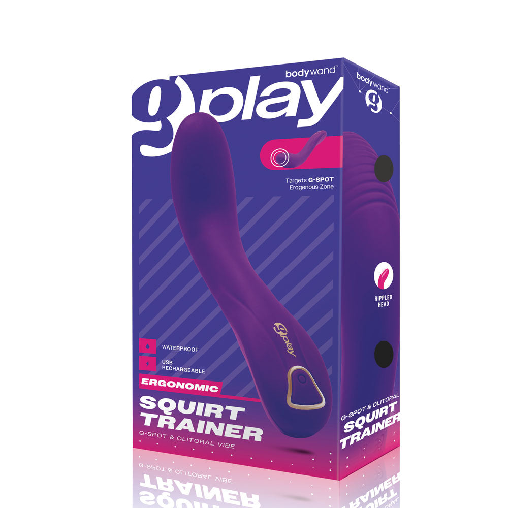 Bodywand G-Play Ergonomic Squirt Trainer Purple 19cm USB Rechargeable Vibrator