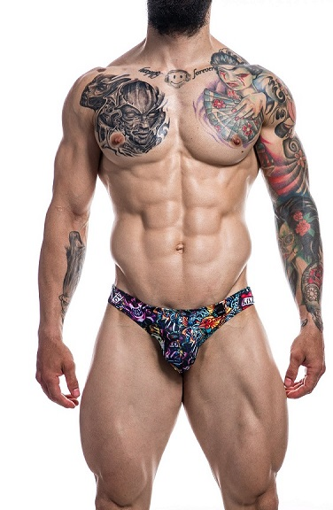 CUT4MEN Low Rise Bikini Brief Tattoo Size S/M/L/XL