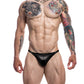 CUT4MEN Brazilian Brief Black Leatherette Size S/M/L/XL