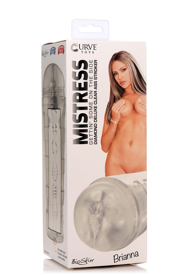 Curve Toys | Mistress Brianna - Diamond Deluxe Clear Ass Stroker Masturbator