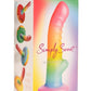 Curve Toys | Simply Sweet 6.5" Ribbed Rainbow Dildo