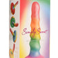 Curve Toys | Simply Sweet 6.5" Zigzag Rainbow Dildo