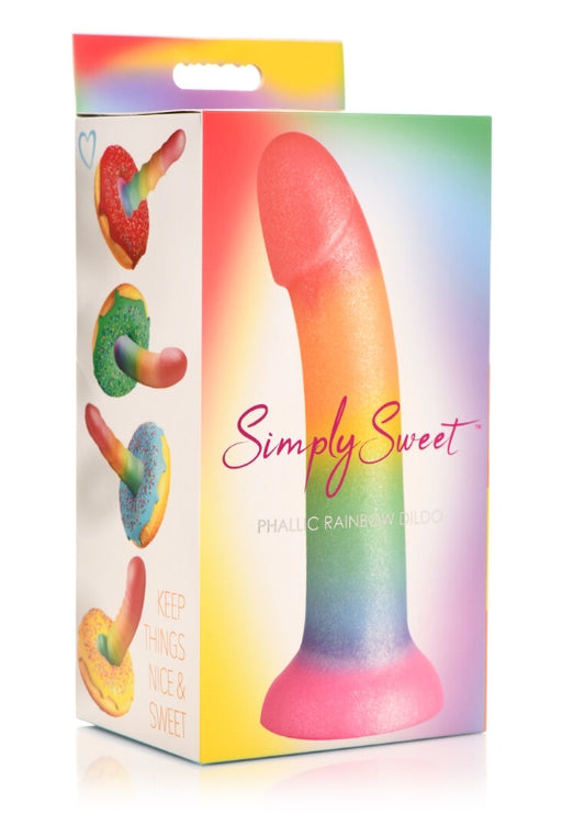 Curve Toys | Simply Sweet 6.5" Phallic Rainbow Dildo