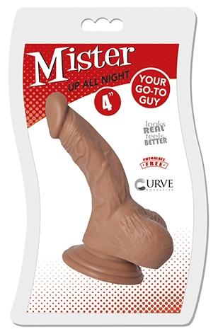 Curve Toys | Mister Up All Night - Caramel 4" Dildo