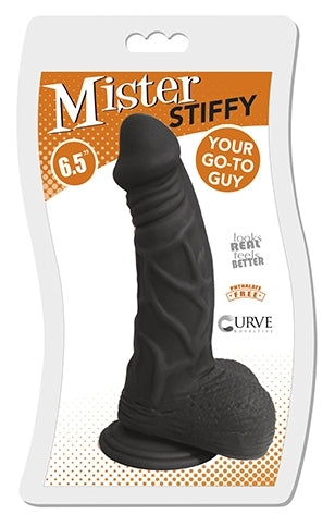 Curve Toys | Mister Stiffy - Midnight 6.5" Dildo