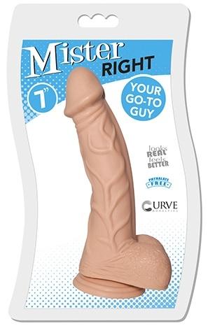 Curve Toys | Mister Right - Vanilla 7" Dildo