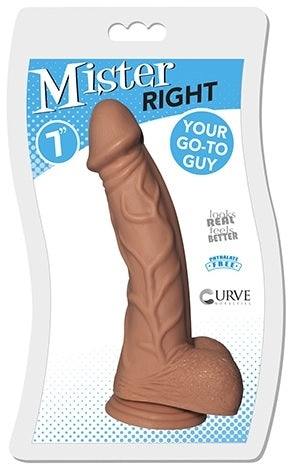 Curve Toys | Mister Right - Caramel 7" Dildo