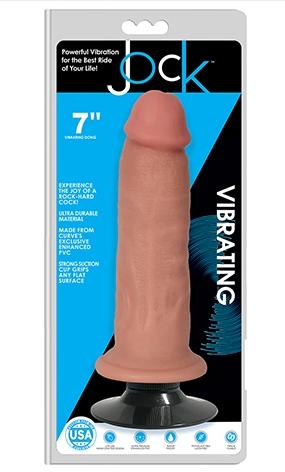 Curve Toys | Jock 7" Vibrating Dong No Balls Vanilla