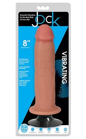 Curve Toys | Jock 8" Vibrating Dong No Balls Vanilla