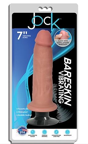 Curve Toys | Jock 7" Bareskin Vibrating Dong No Balls Vanilla