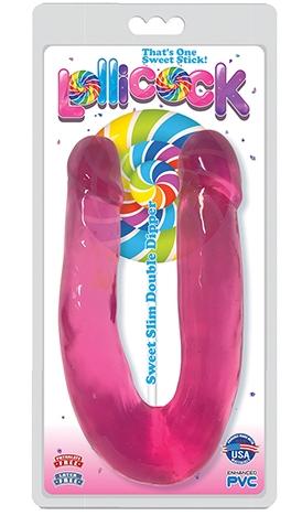 Curve Toys | Lollicock Sweet Slim Double Dipper Dildo Cherry