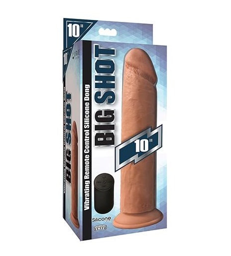 Curve Toys | Big Shot 10" Vibrating Wireless Rechargeable Silicone Dildo