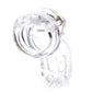 CB-X The Curve Chastity 3.75" Cock Cage Kit - Clear