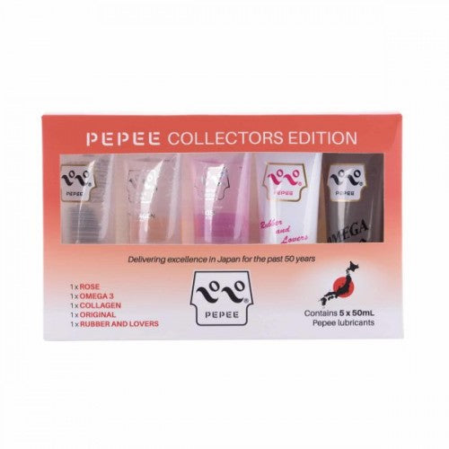 Pepee Collectors Edition Water Based Lube Lubricant 5x50ml - 5 Pack