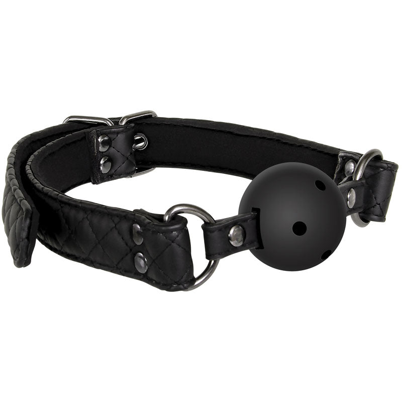 Adam & Eve Eve's Fetish Dreams Ball Gag - Black Mouth Restraint