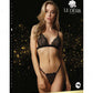 LINGERIE LE DESIR Magic Lace Velvet Lingerie Set Black Christmas Size OS One Size