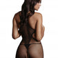 Le Desir Collection Net High Neck Bodystocking Black Size OS