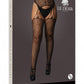 Le Desir Collection Suspender Leopard Pantyhose Black Size OSX