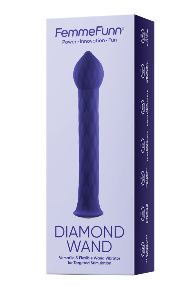 Femme Funn Diamond Wand Vibrator - G-Spot Massager