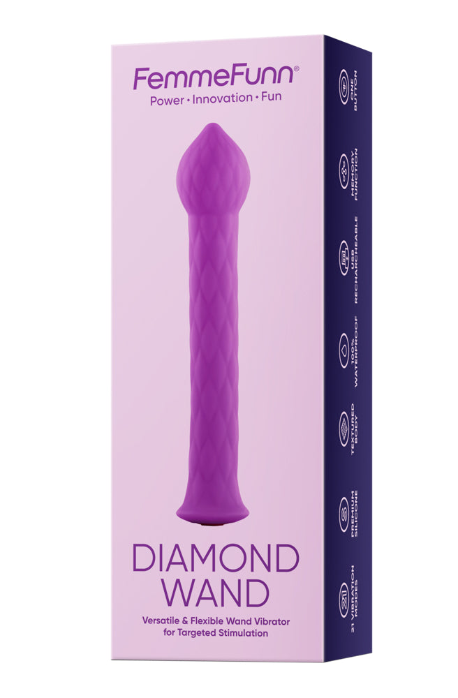 Femme Funn Diamond Wand Vibrator - G-Spot Massager