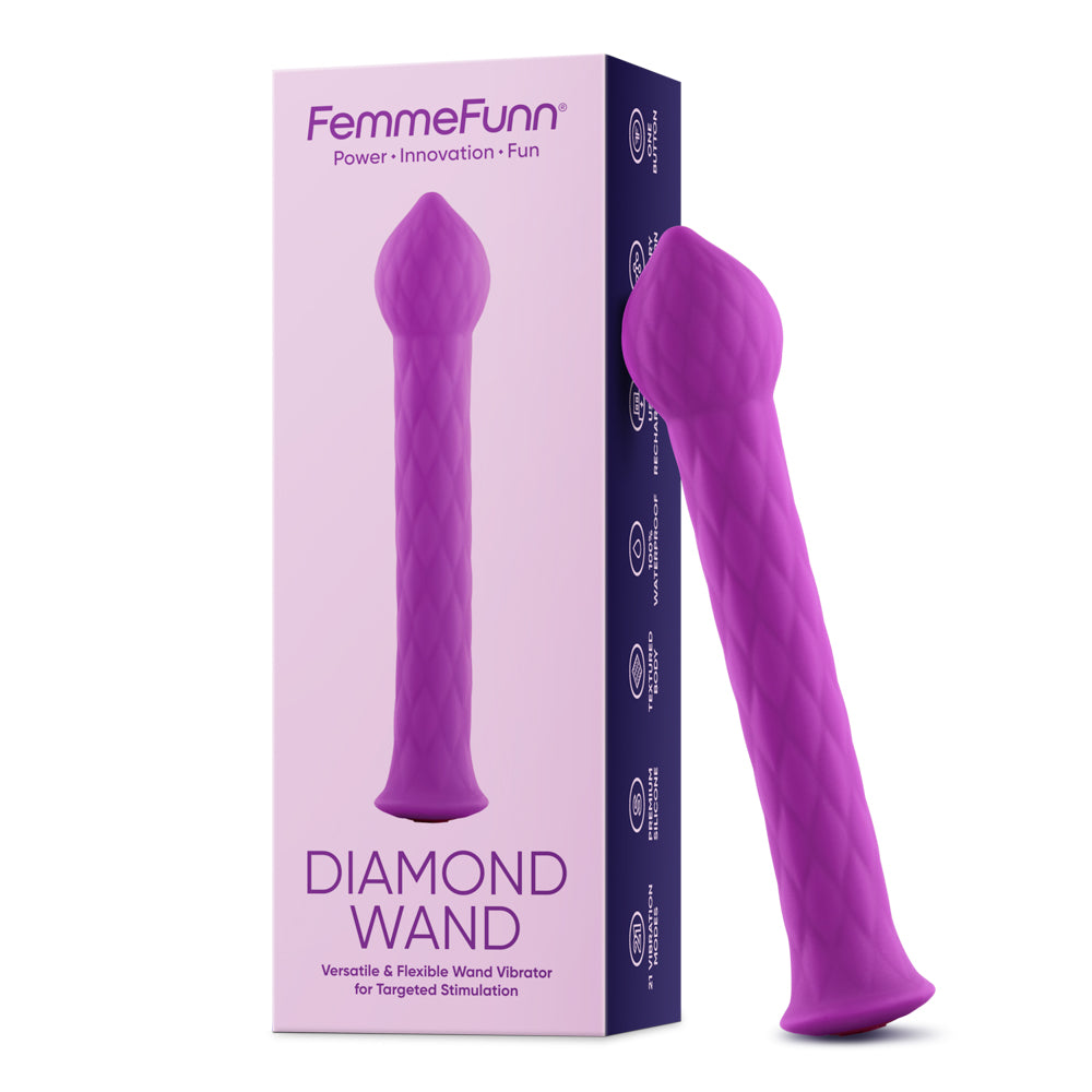 Femme Funn Diamond Wand Vibrator - G-Spot Massager