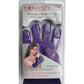 Desire Romantic Touch Massage Gloves 6  Vibration Functions - Purple