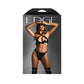 Fantasy Lingerie EDGE Wetlook Bralette & Crotchless Panty - Size S/M or M/L