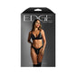 Fantasy Lingerie EDGE Wetlook Zipper Bralette & Panty - Size S/M or M/L