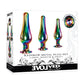 Evolved Rainbow Metal Plug Set - Coloured Butt Plugs - Set of 3 Sizes