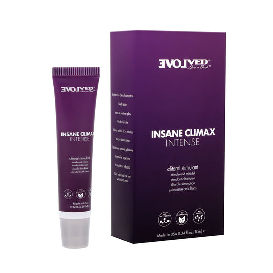 Evolved INSANE CLIMAX - INTENSE - Clitoral Stimulation Gel 10ml