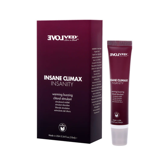 Evolved INSANE CLIMAX - INSANITY - Warming Buzzing Clitoral Stimulation Gel 10ml