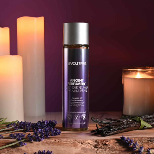 Evolved ANOINT PERFUMERY - Lavender Flower & Vanilla Bean Massage Oil 120ml