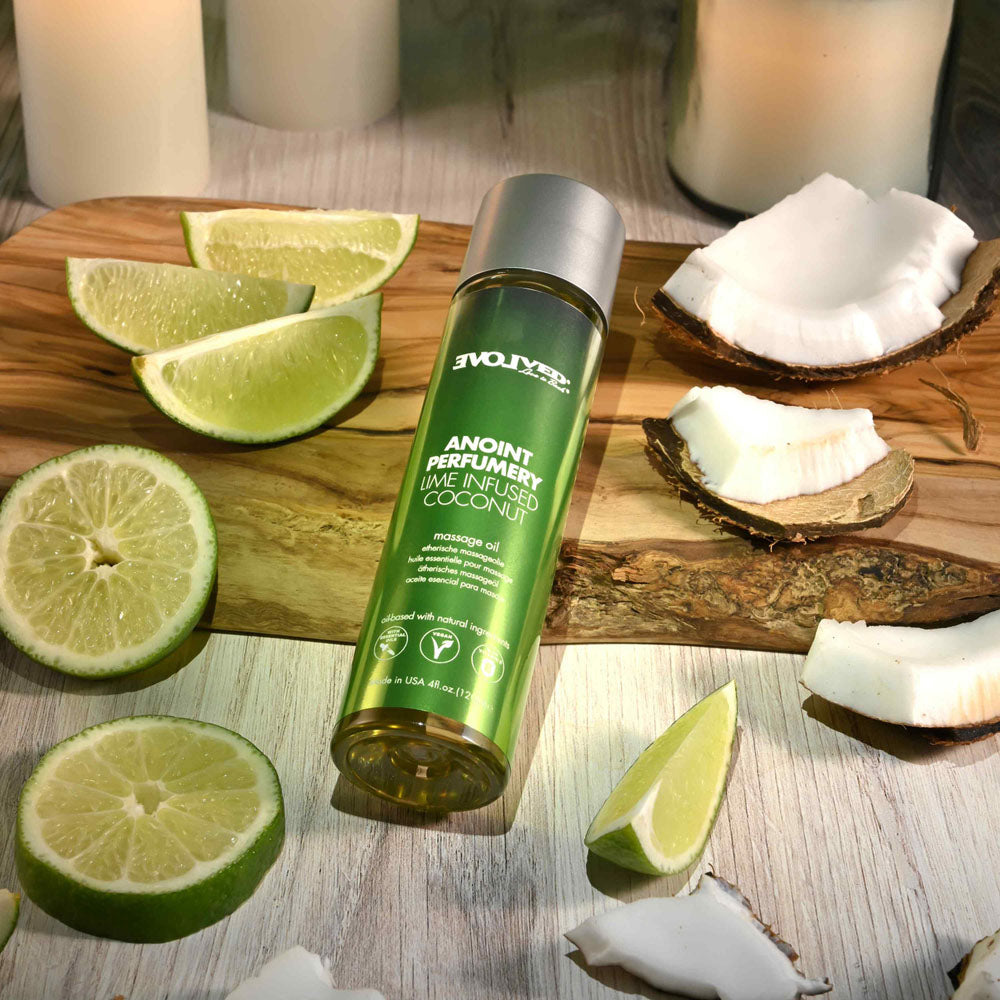 Evolved ANOINT PERFUMERY - Lime Infused Coconut Massage Oil 120ml