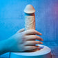 Evolved 7" GIRTHY VIBRATING DONG LIGHT Flesh 17.8cm USB Rechargeable Vibrating Dong