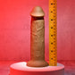 Evolved 7" GIRTHY VIBRATING DONG DARK Brown 17.8cm USB Vibrating Dildo