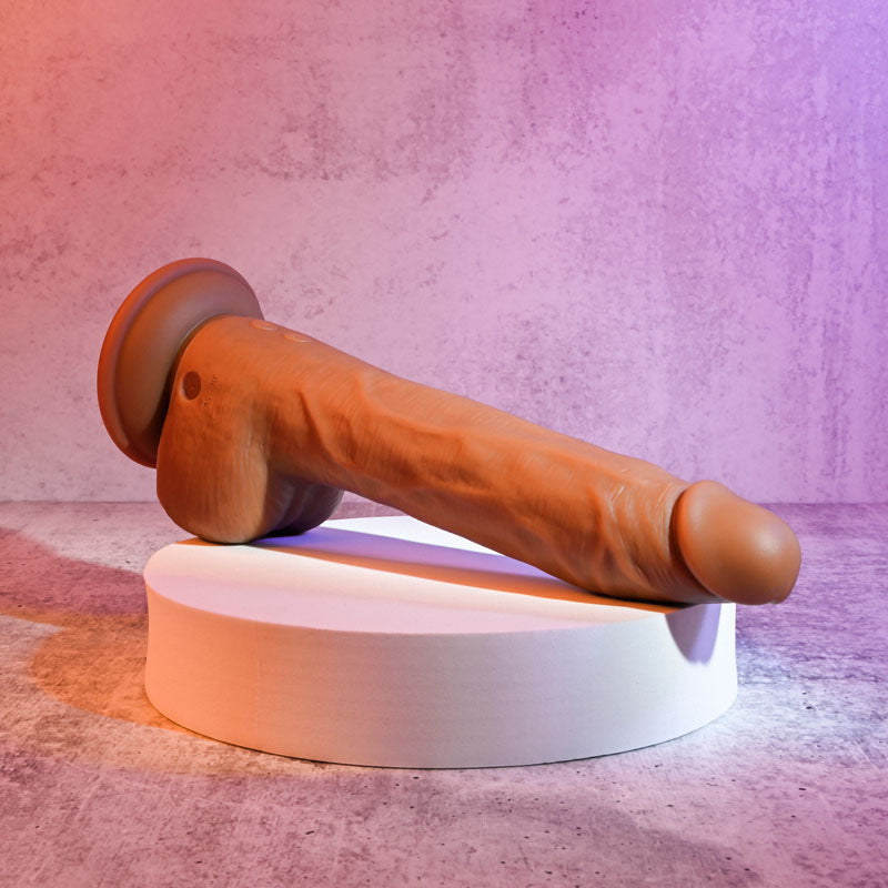 Evolved THRUST IN ME LIGHT Brown 23.5cm USB Rechargeable Thrusting Dong Dildo